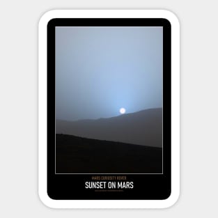 High Resolution Astronomy Sunset On Mars Sticker